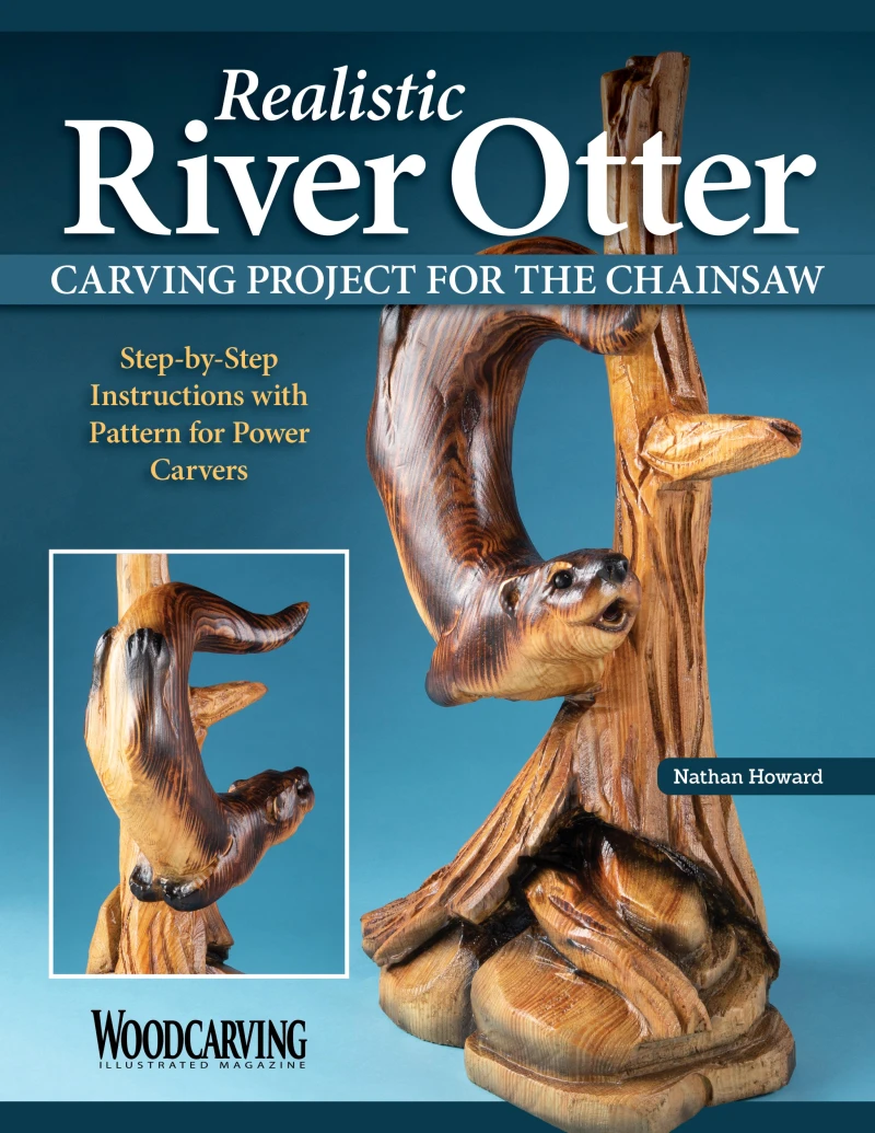 Portada: Realistic River Otter Carving Project for the Chainsaw