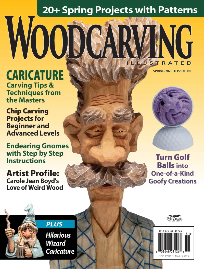 Portada: Woodcarving Illustrated Issue 110 Spring 2025