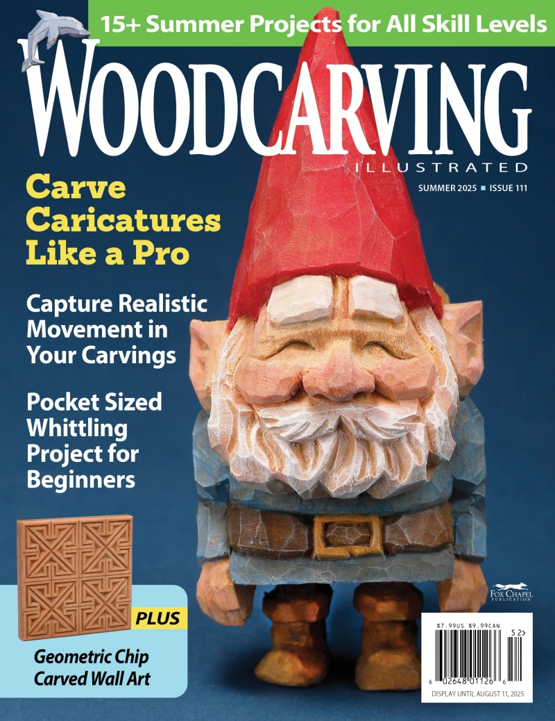 Portada: Woodcarving Illustrated Issue 111 Summer 2025