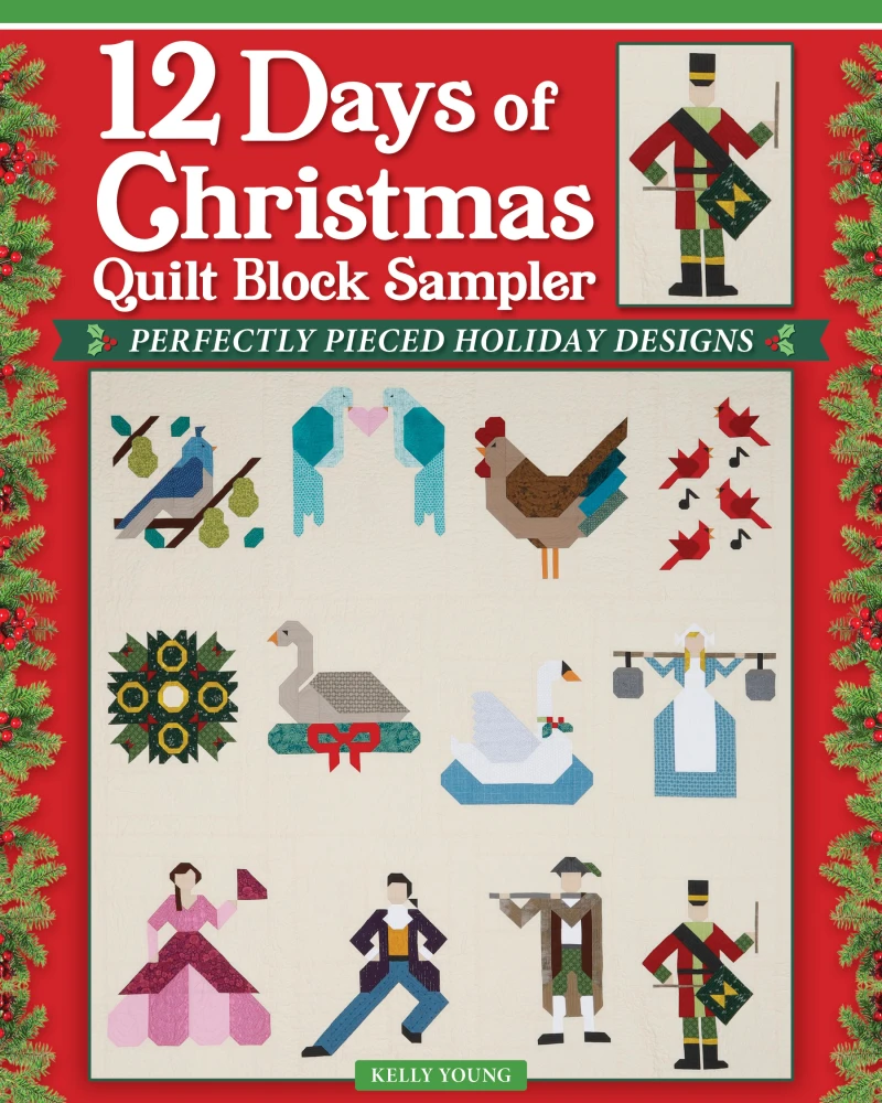 Portada: 12 Days of Christmas Quilt Block Sampler