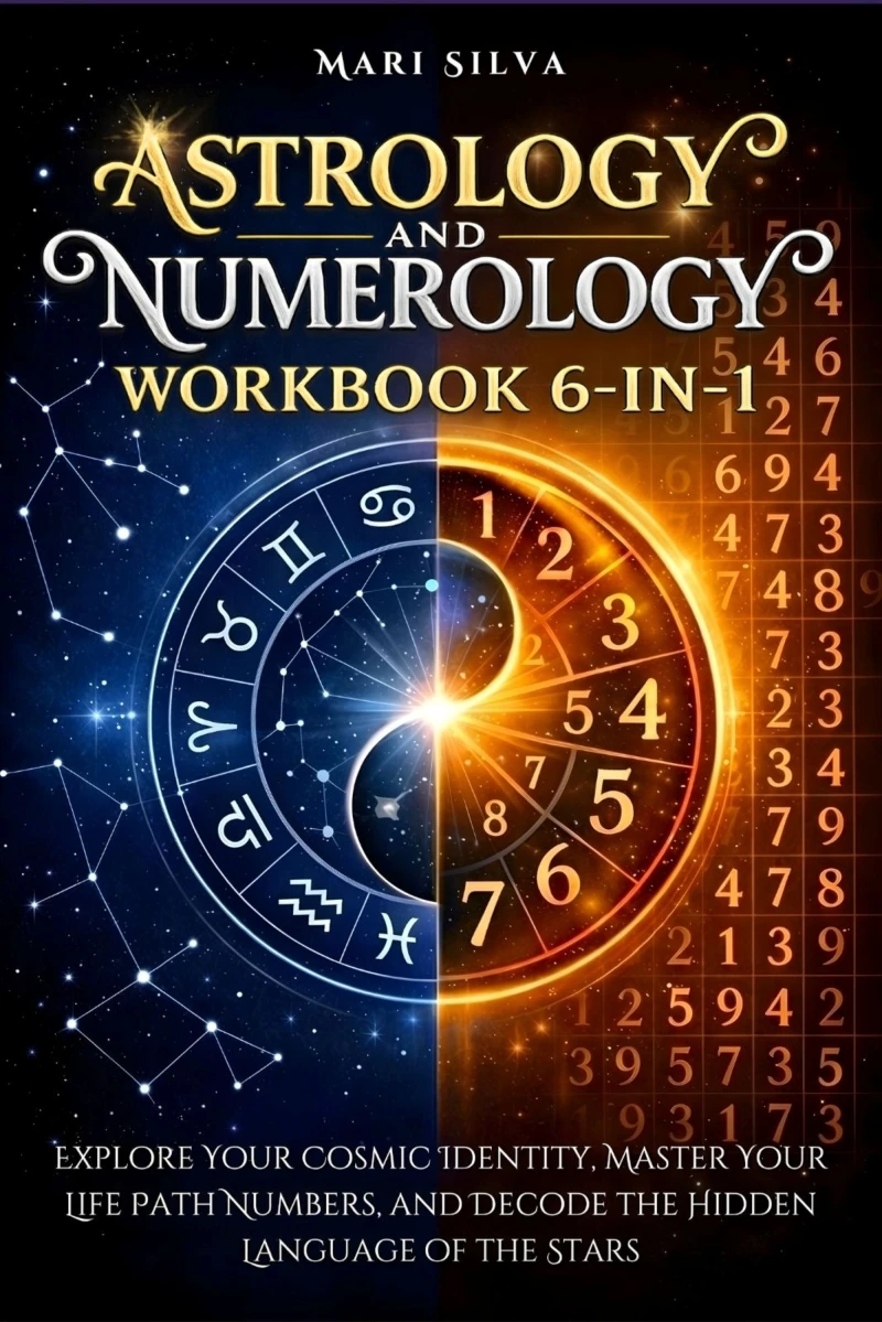 Portada: Astrology and Numerology Workbook 6-in-1