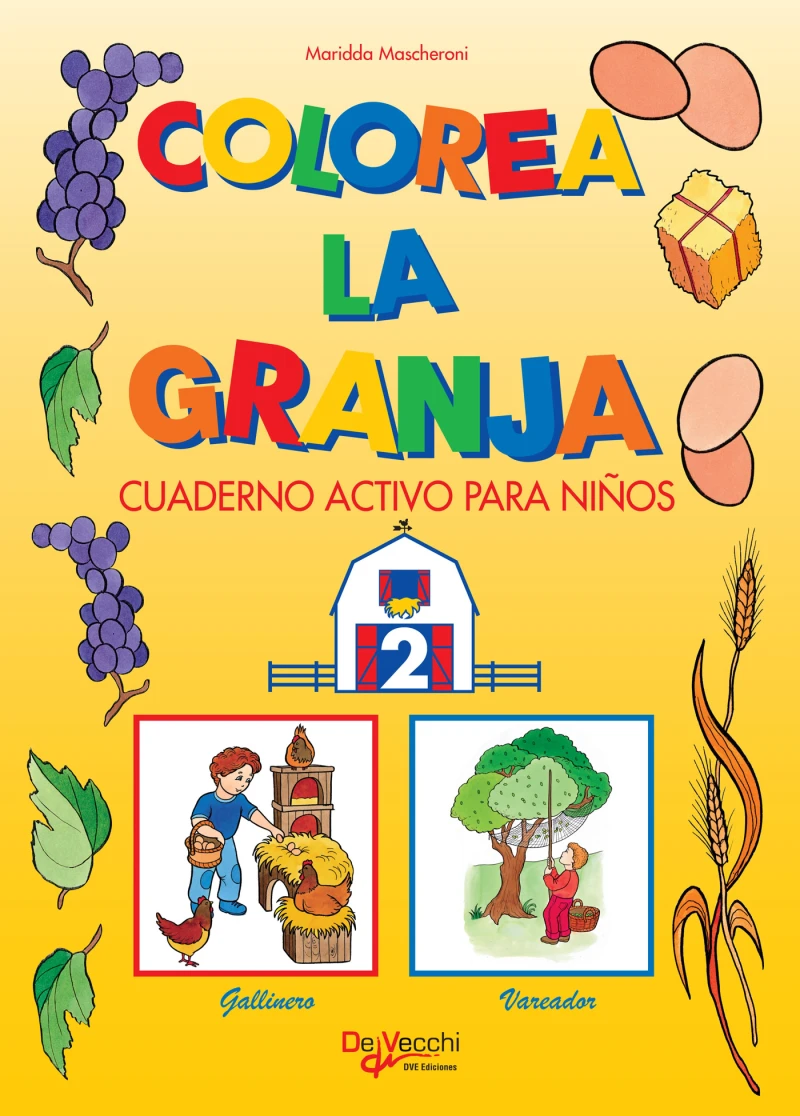 Portada: Colorea la granja 2