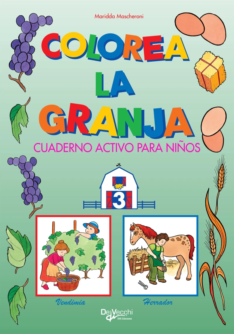 Portada: Colorea la granja 3