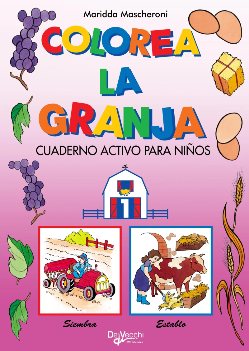 Portada: Colorea la granja 1