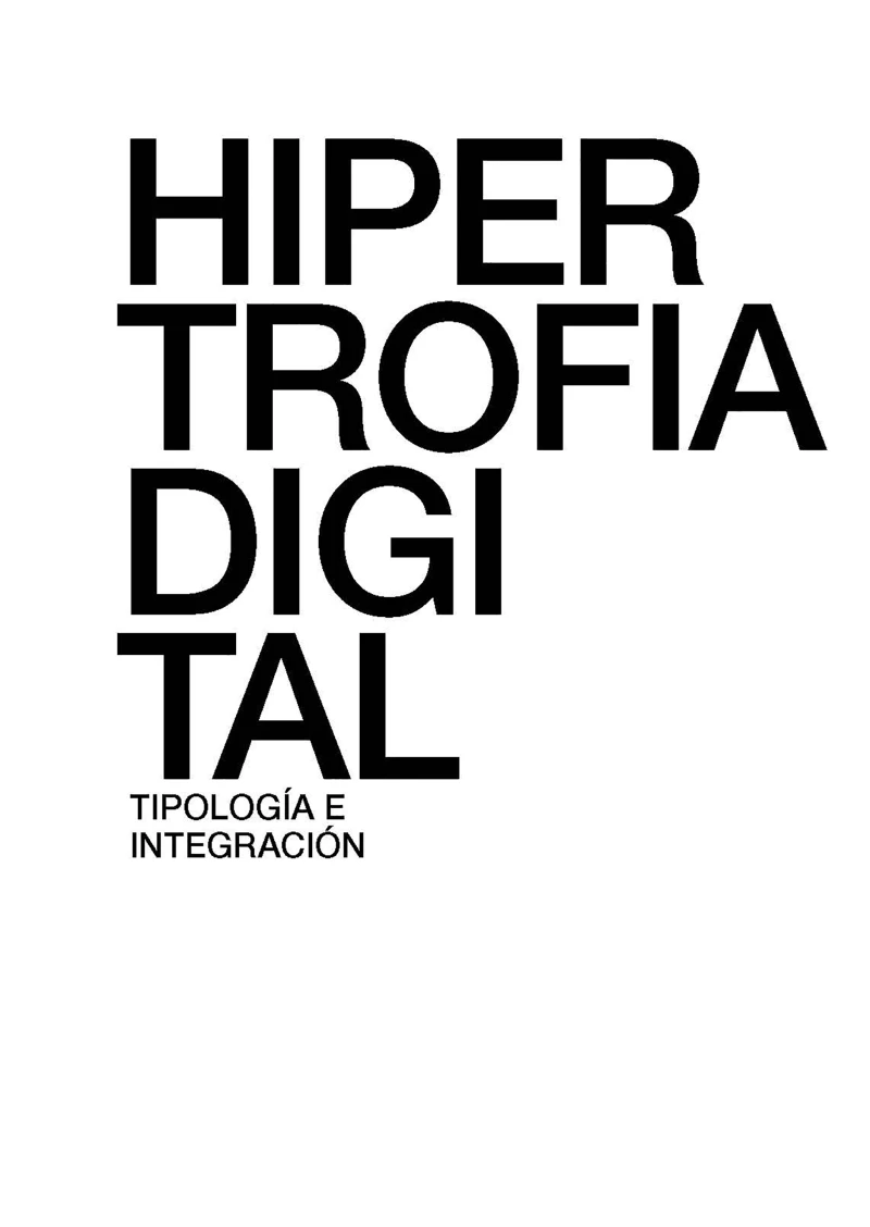 Portada:  Hipertrofia Digital