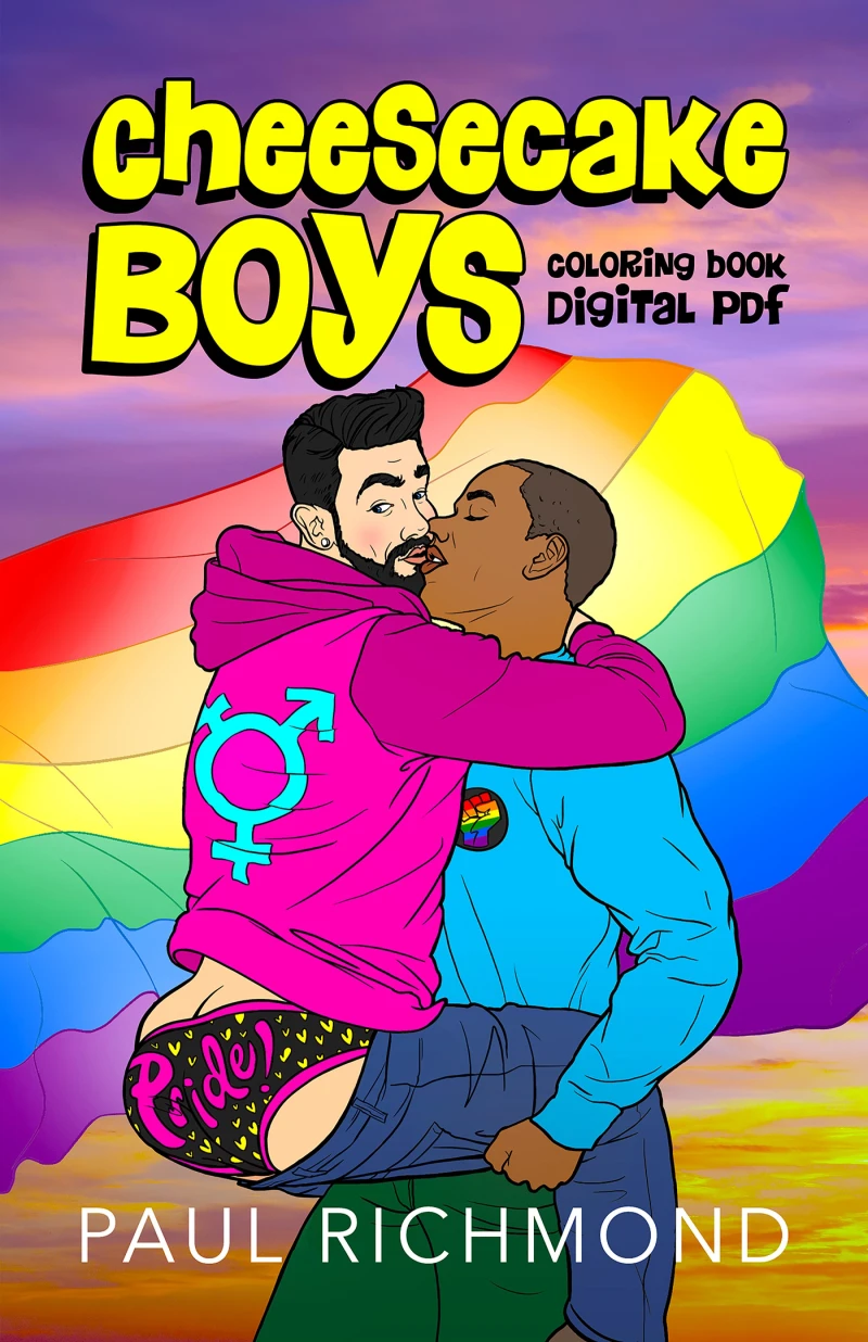 Portada: Cheesecake Boys Digital Coloring Book