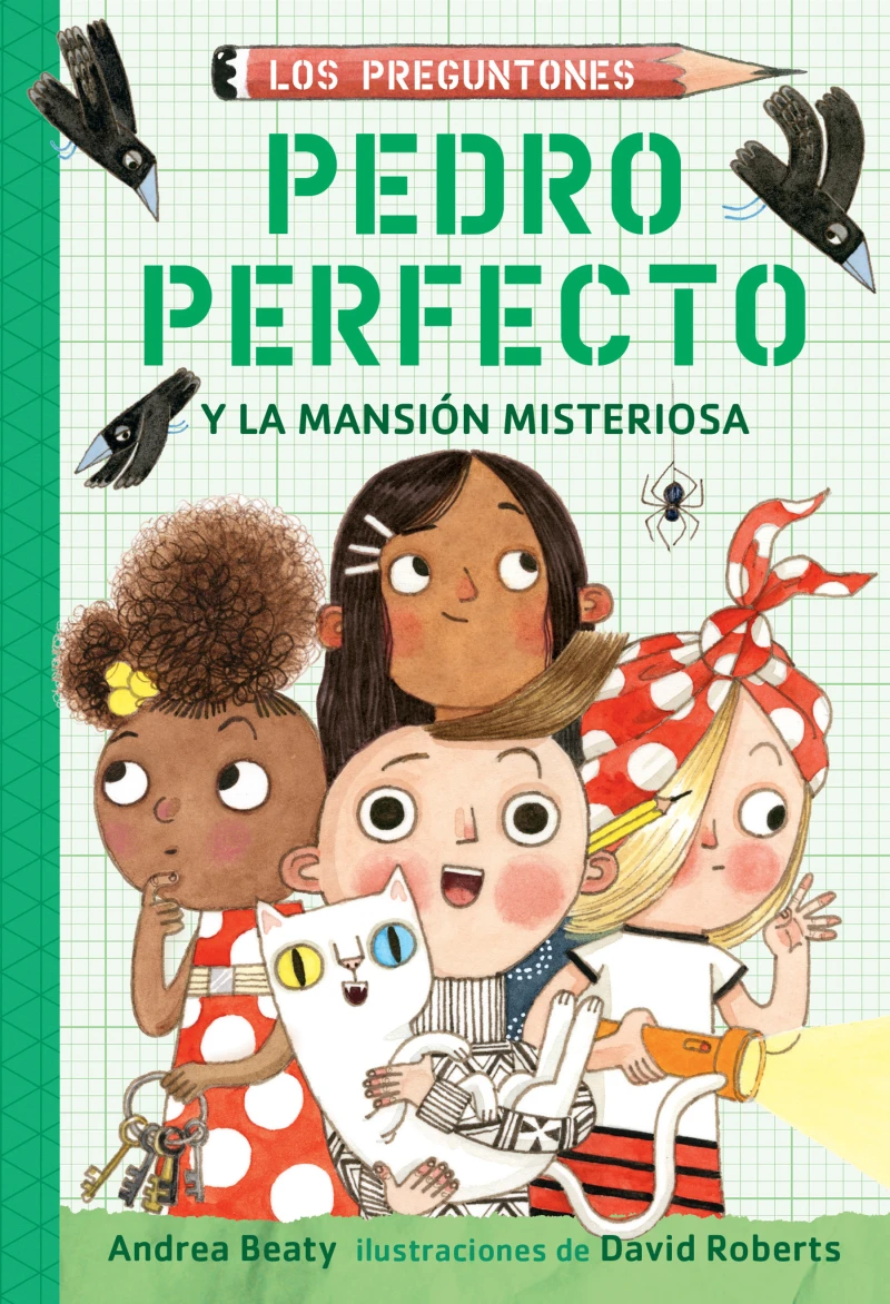 Portada: Pedro perfecto y la Mansión Misteriosa (Los Preguntones 3)