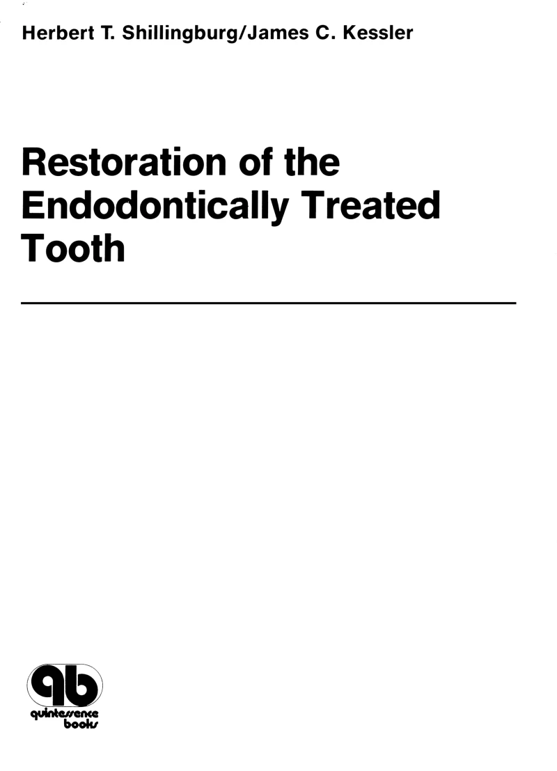 Portada: Restoration of the Endodontically Treated Tooth