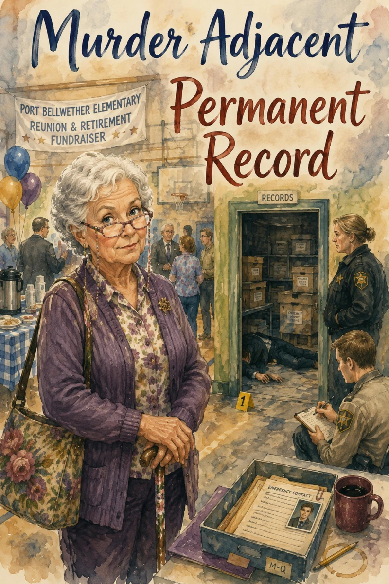 Portada: Murder Adjacent #1: Permanent Record