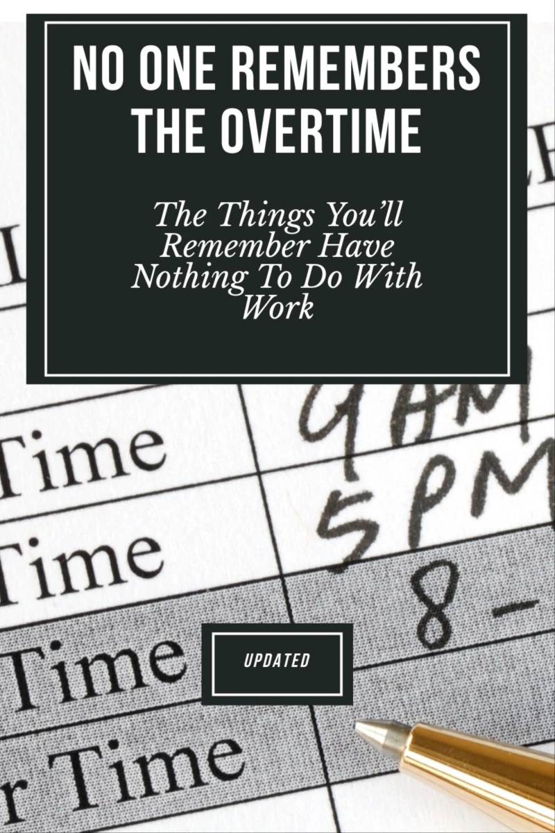 Portada: No One Remembers the Overtime