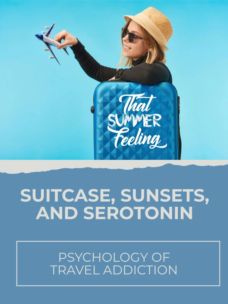 Portada: Suitcase, Sunsets, and Serotonin