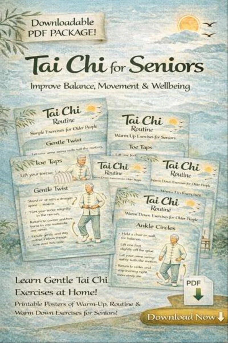 Portada: Tai Chi for Seniors Printable Exercises