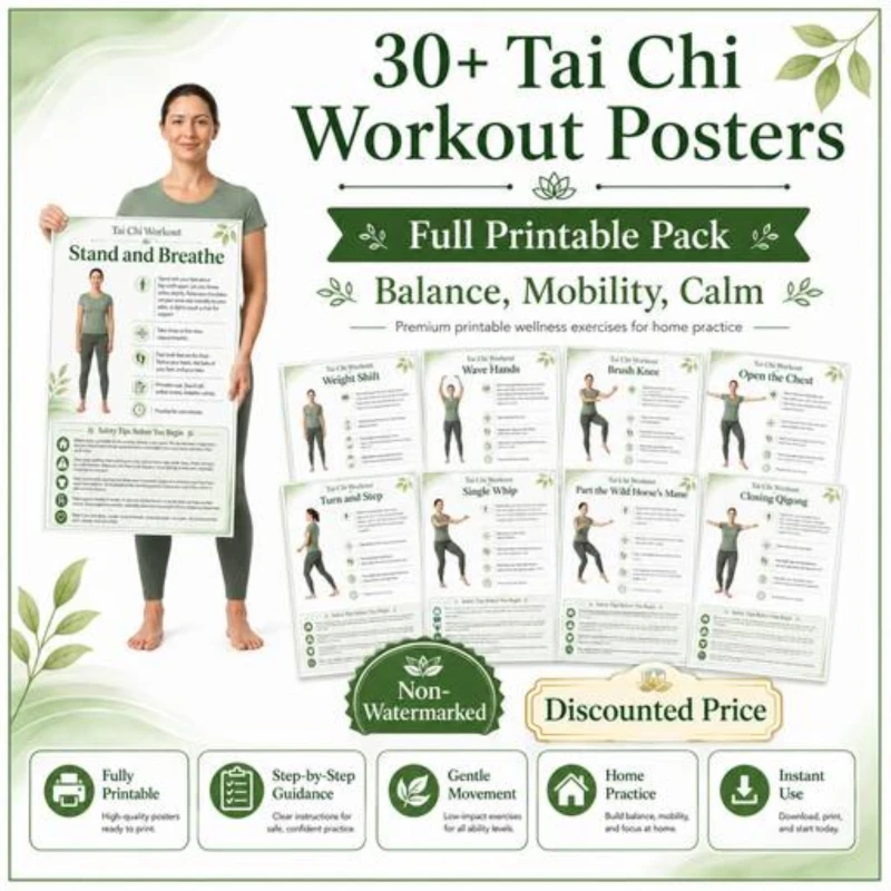 Portada: Tai Chi Workout Printables