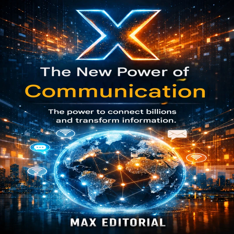 Portada: X - The New Power of Communication: The Power to Connect Billions and Transform Information.
