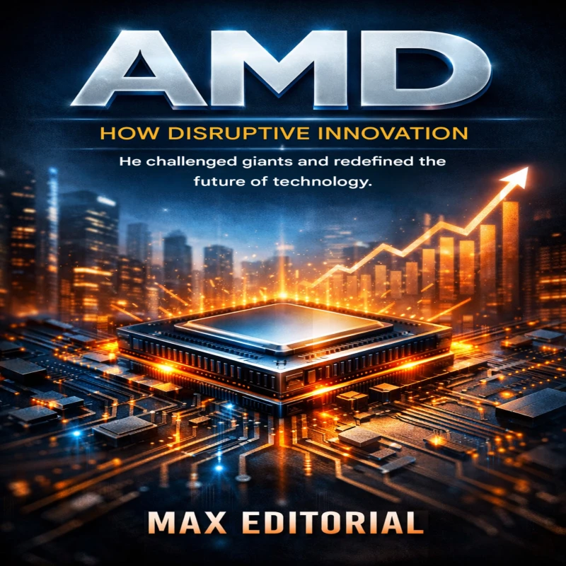 Portada: AMD: How Disruptive Innovation He Challenged Giants and Redefined the Future of Technology.