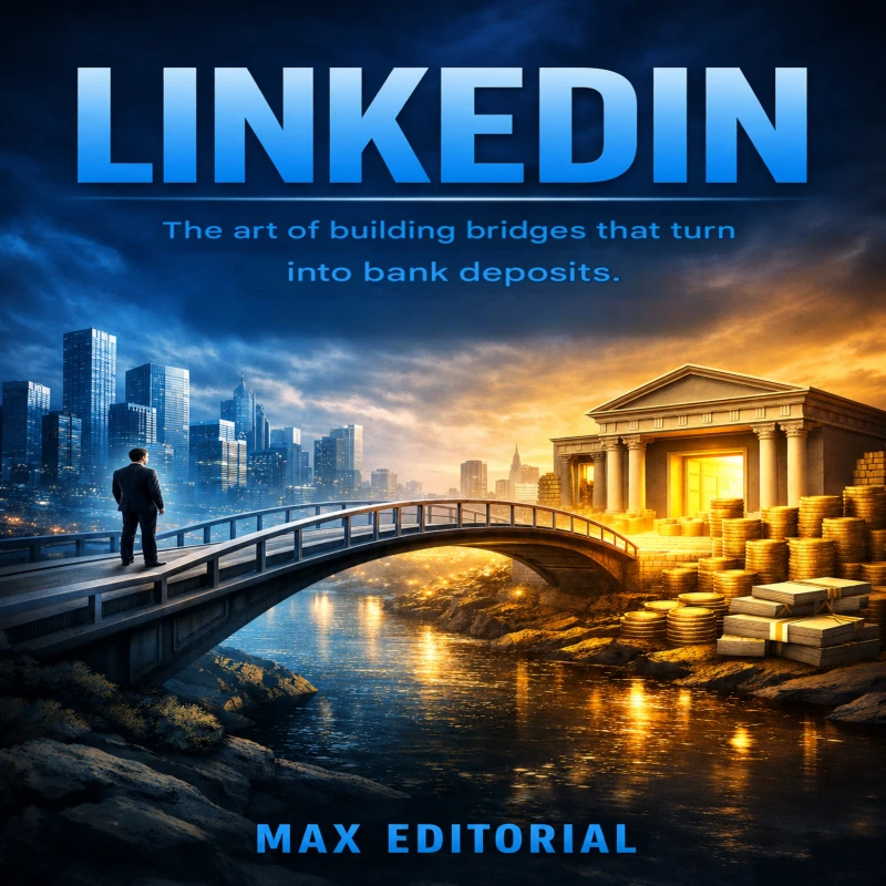 Portada: LinkedIn: The Art of Building Bridges that turn into Bank Deposits.