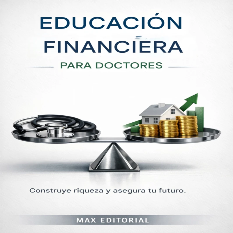 Portada: Educación financiera para Doctores: Construye riqueza y asegura su futuro.