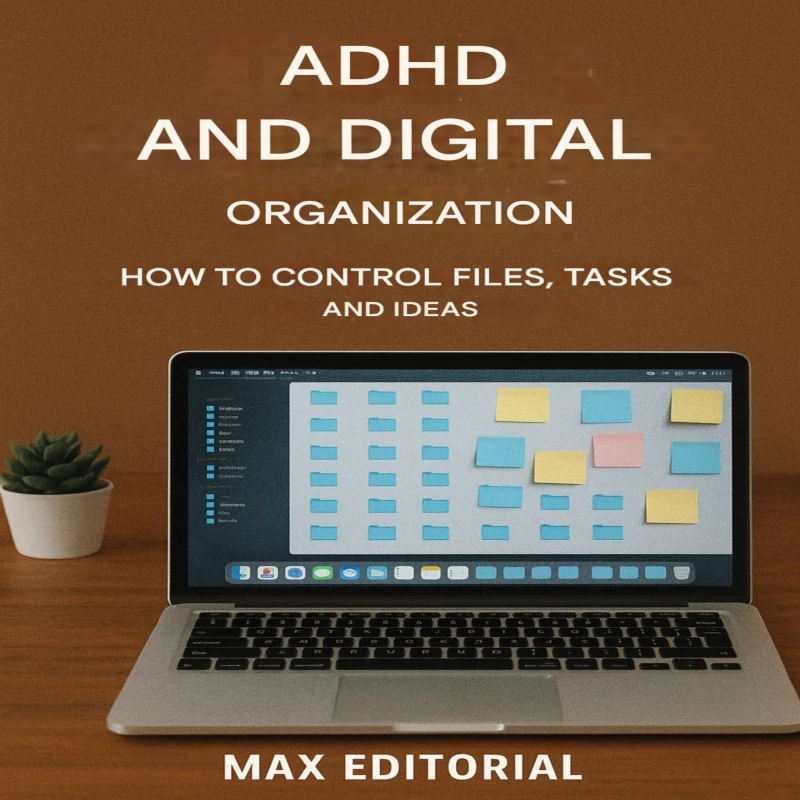Portada: ADHD and Digital Organization: How to Control Files, Tasks, and Ideas