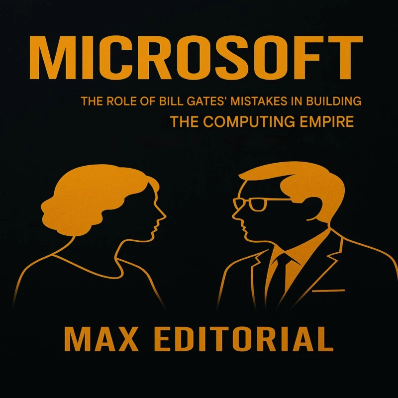 Portada: MICROSOFT – THE ROLE OF BILL GATES' MISTAKES IN BUILDING THE COMPUTING EMPIRE