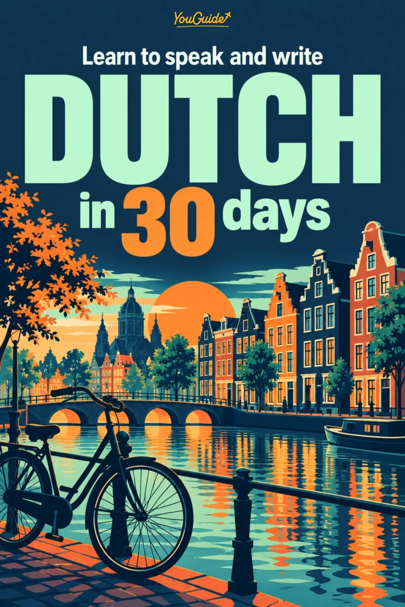 Portada: Learn to speak and write Dutch in 30 days