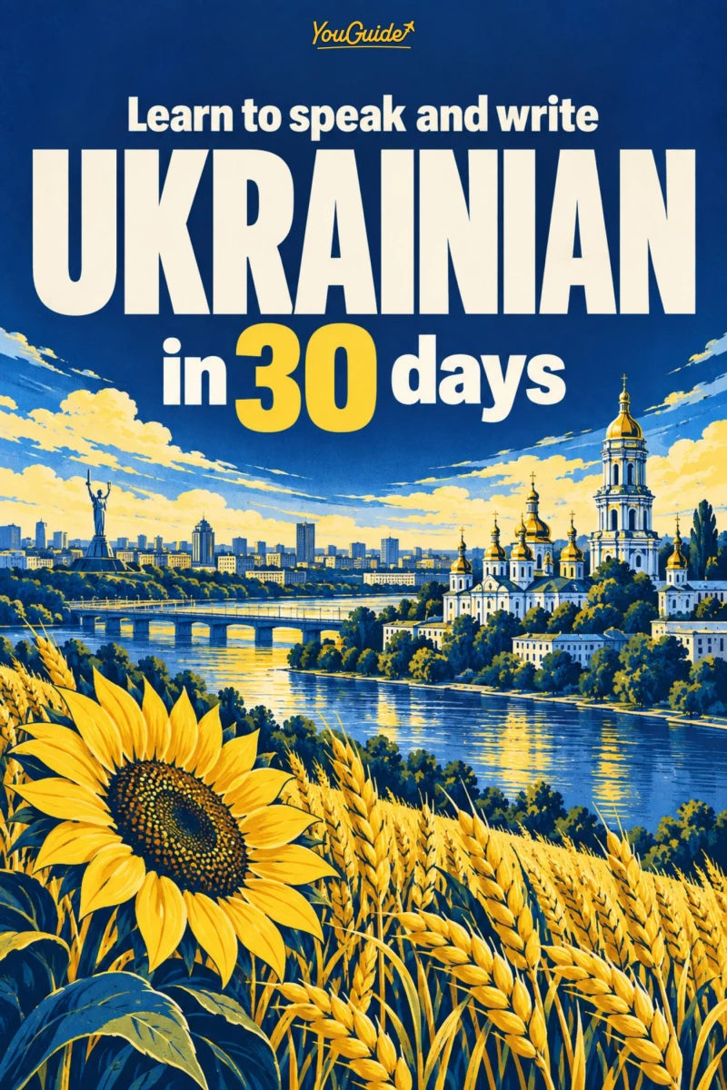 Portada: Learn to speak and write Ukrainian in 30 days