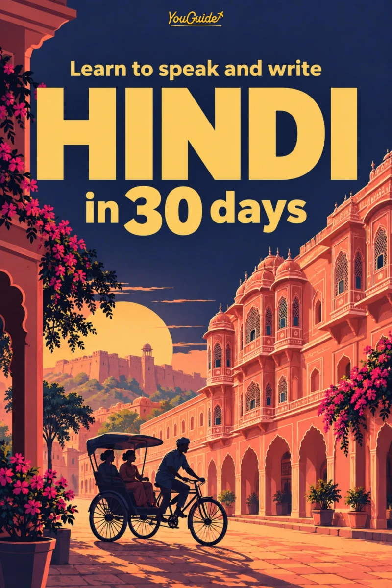 Portada: Learn to speak and write Hindi in 30 days