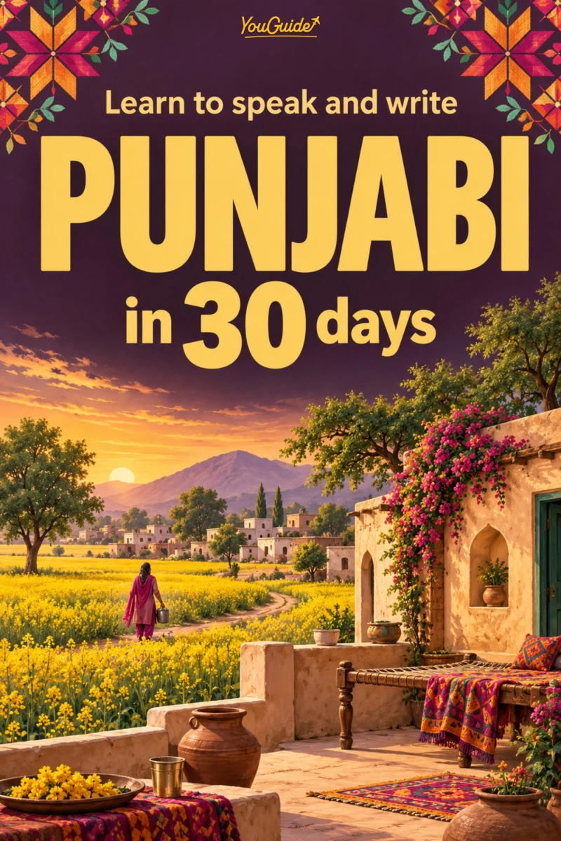 Portada: Learn to speak and write Punjabi in 30 days
