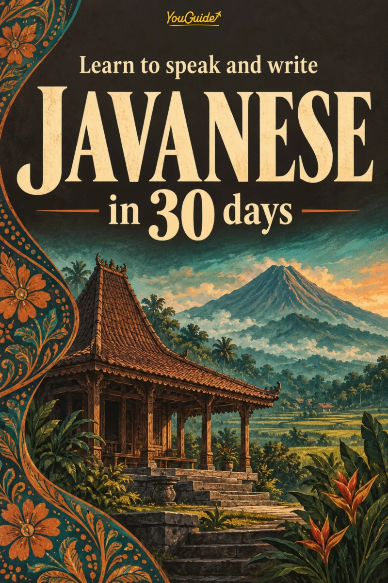 Portada: Learn to speak and write Javanese in 30 days