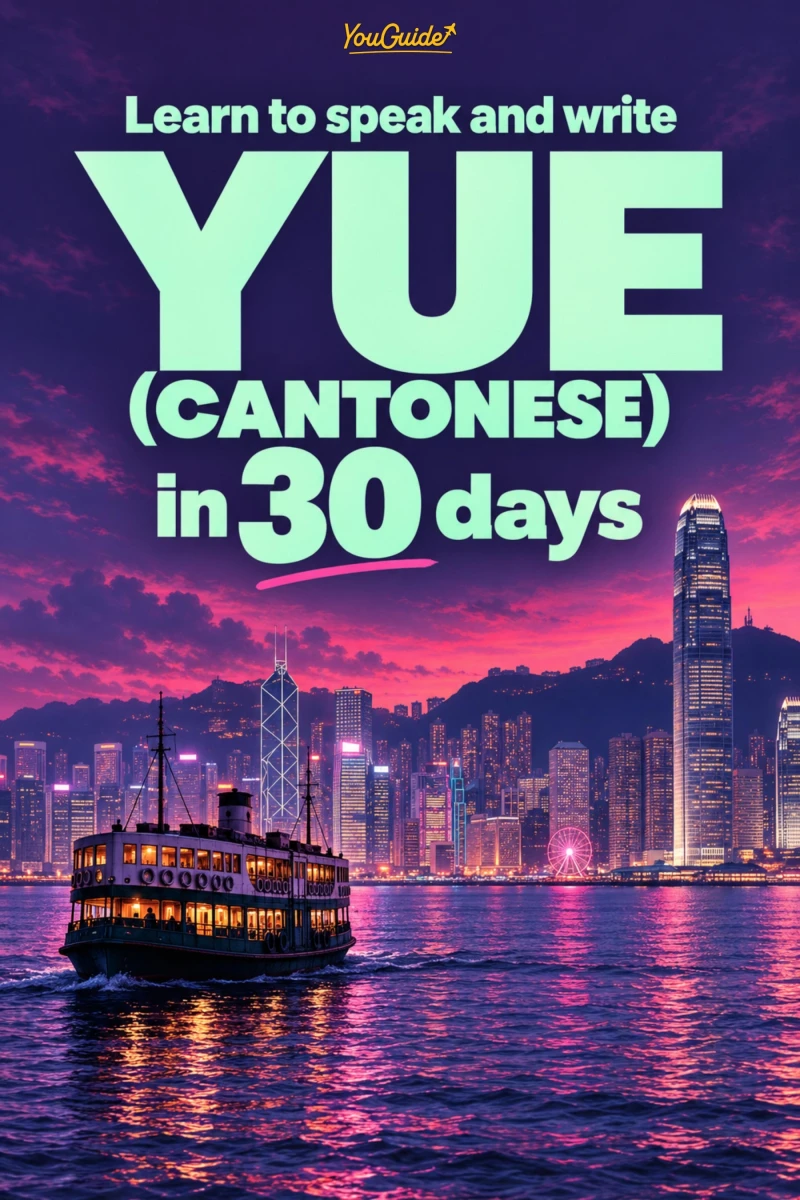 Portada: Learn to speak and write Yue (Cantonese) in 30 days