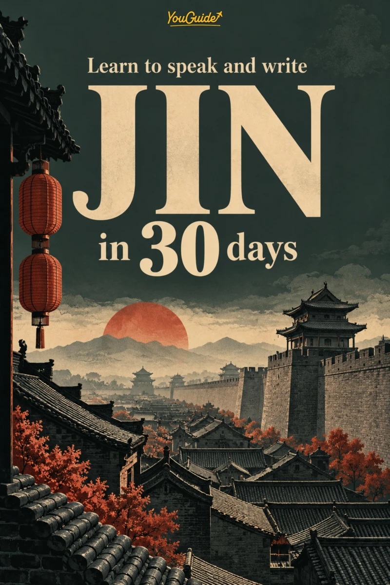 Portada: Learn to speak and write Jin in 30 days