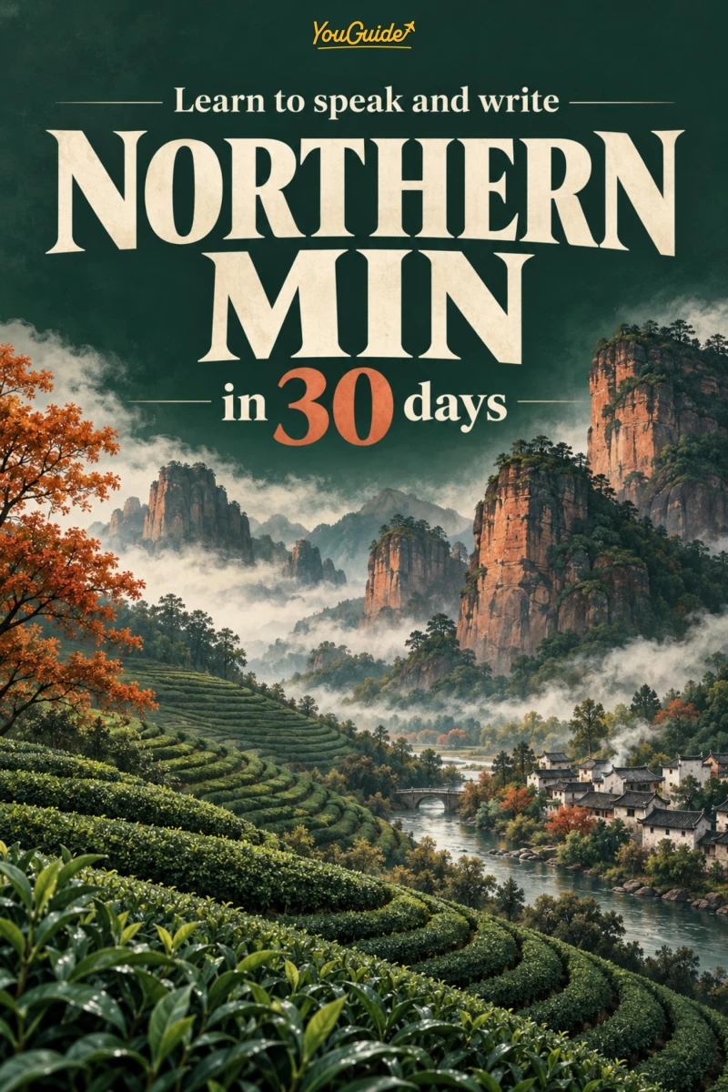 Portada: Learn to speak and write Northern Min in 30 days