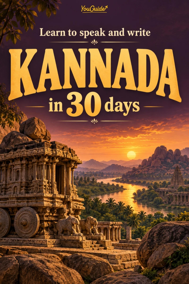 Portada: Learn to speak and write Kannada in 30 days