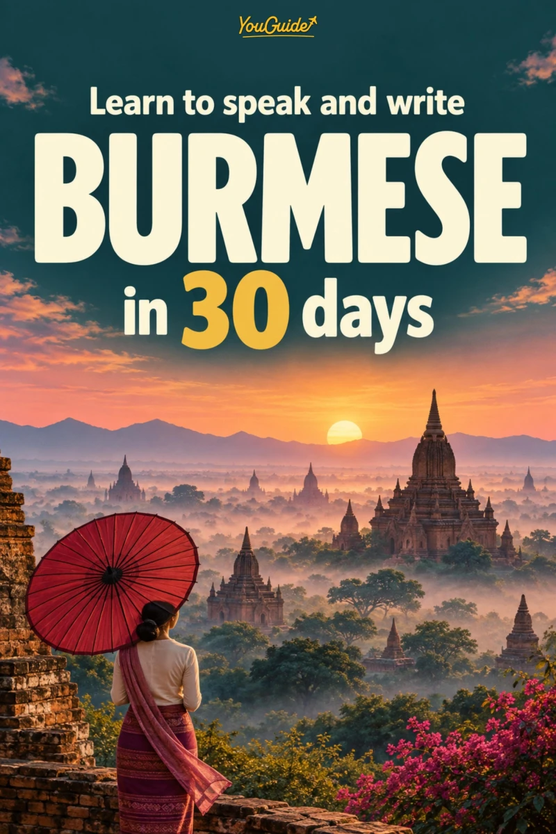 Portada: Learn to speak and write Burmese in 30 days