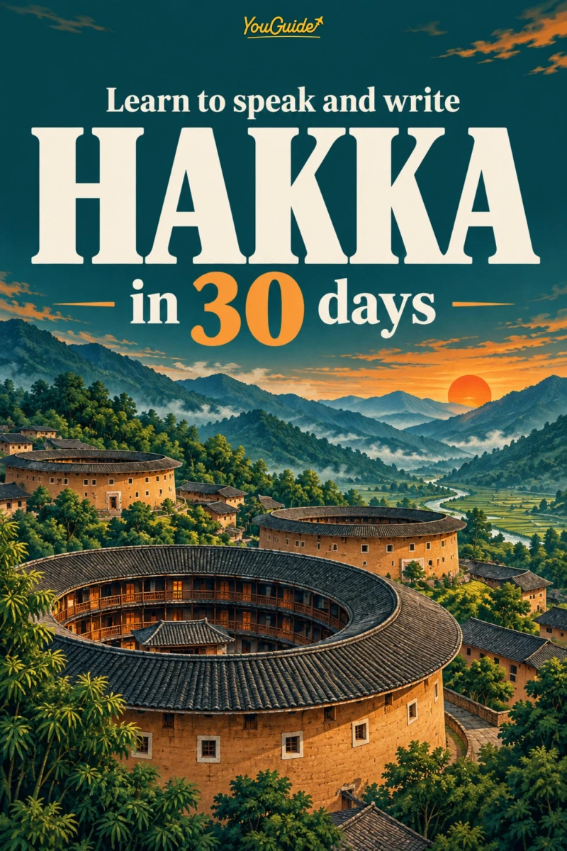 Portada: Learn to speak and write Hakka in 30 days