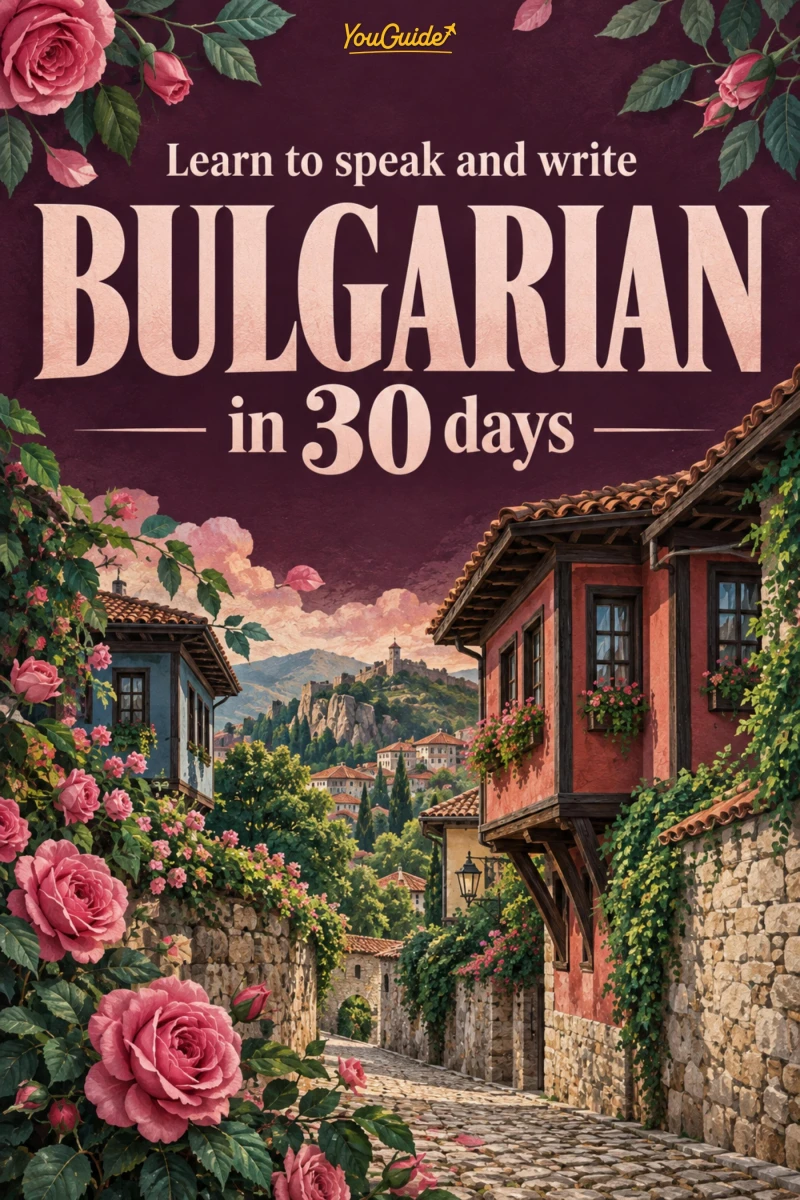 Portada: Learn to speak and write Bulgarian in 30 days