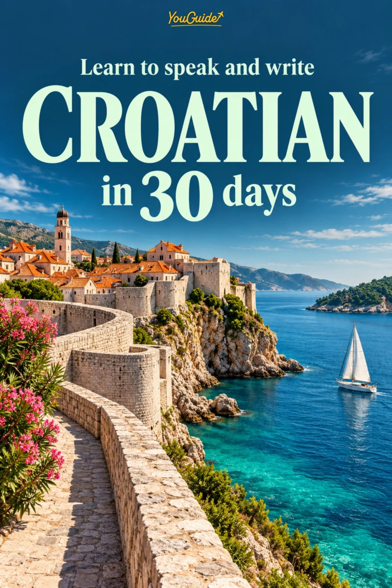 Portada: Learn to speak and write Croatian in 30 days