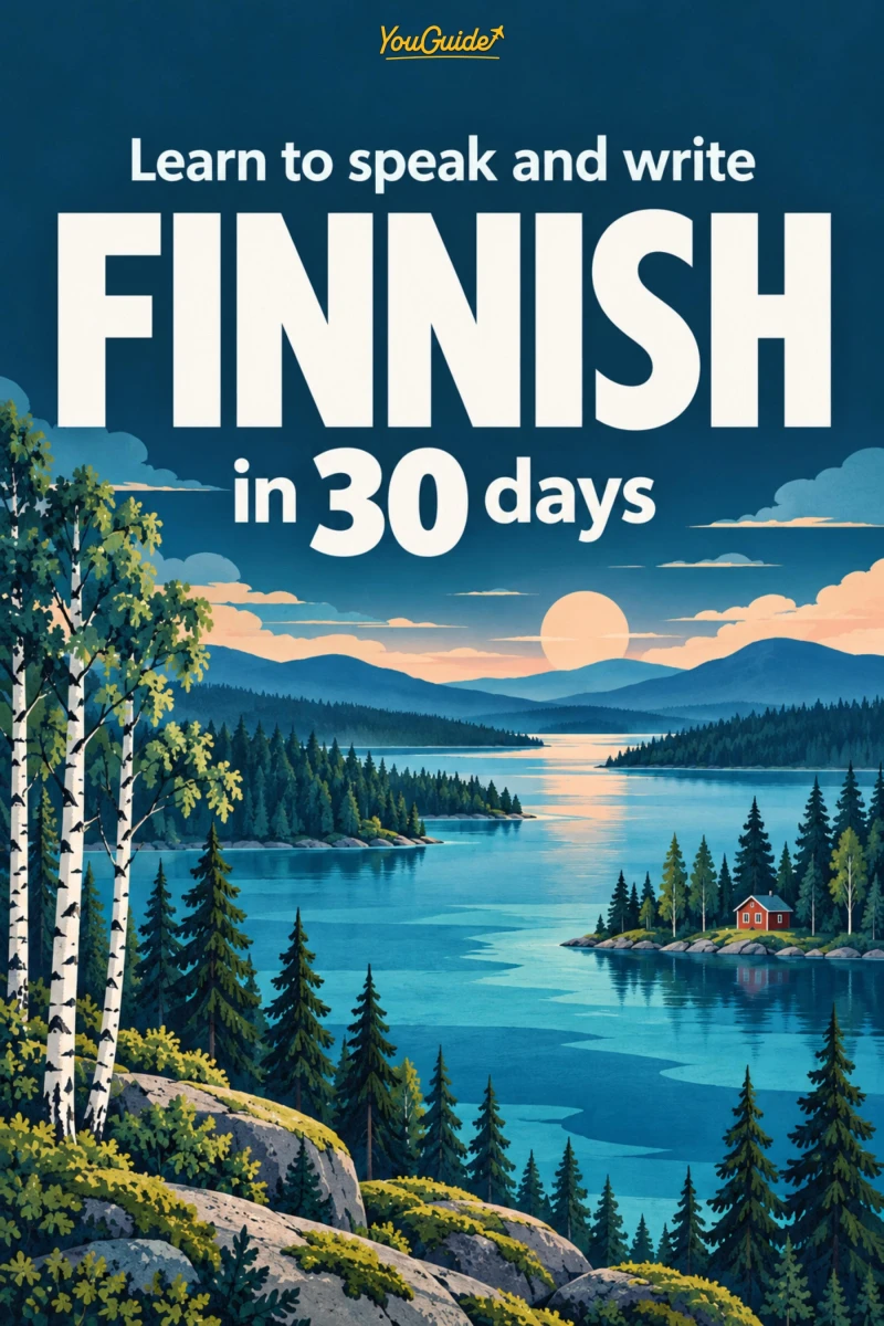 Portada: Learn to speak and write Finnish in 30 days