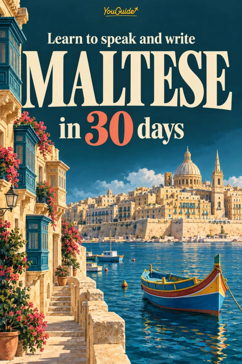Portada: Learn to speak and write Maltese in 30 days