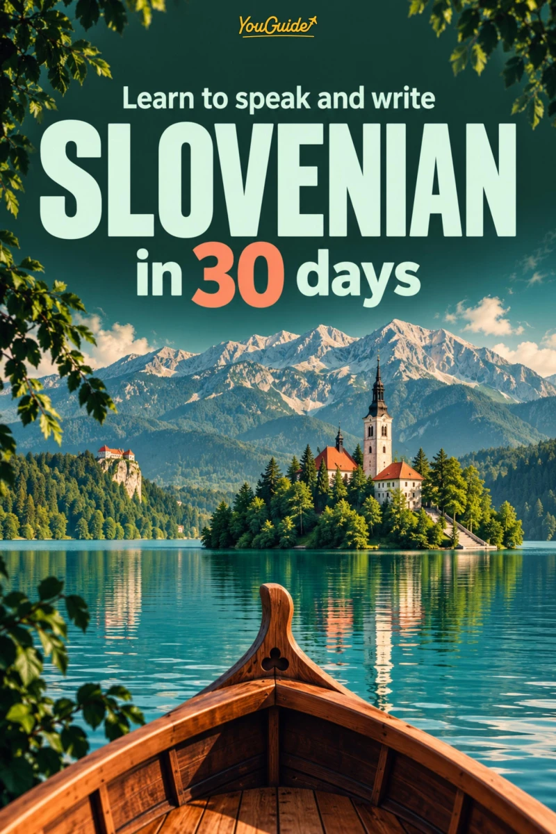 Portada: Learn to speak and write Slovenian in 30 days