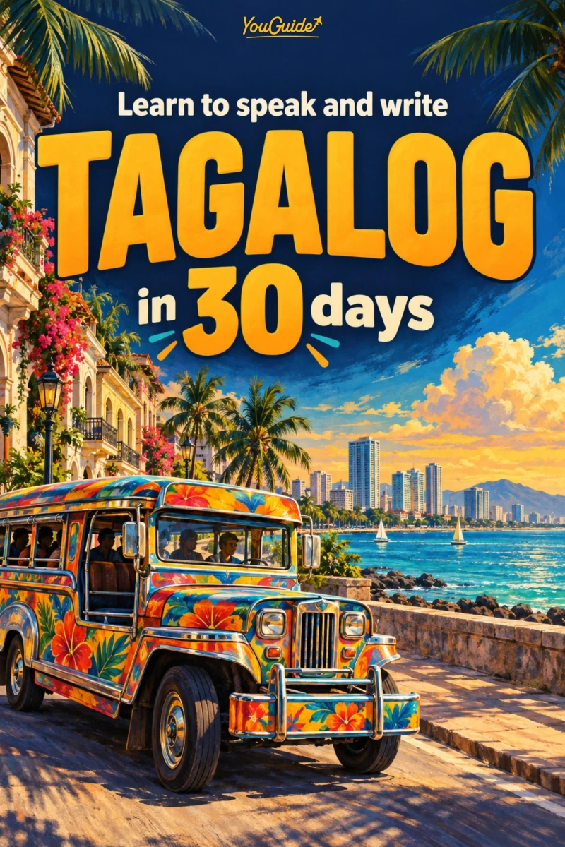 Portada: Learn to speak and write Tagalog in 30 days