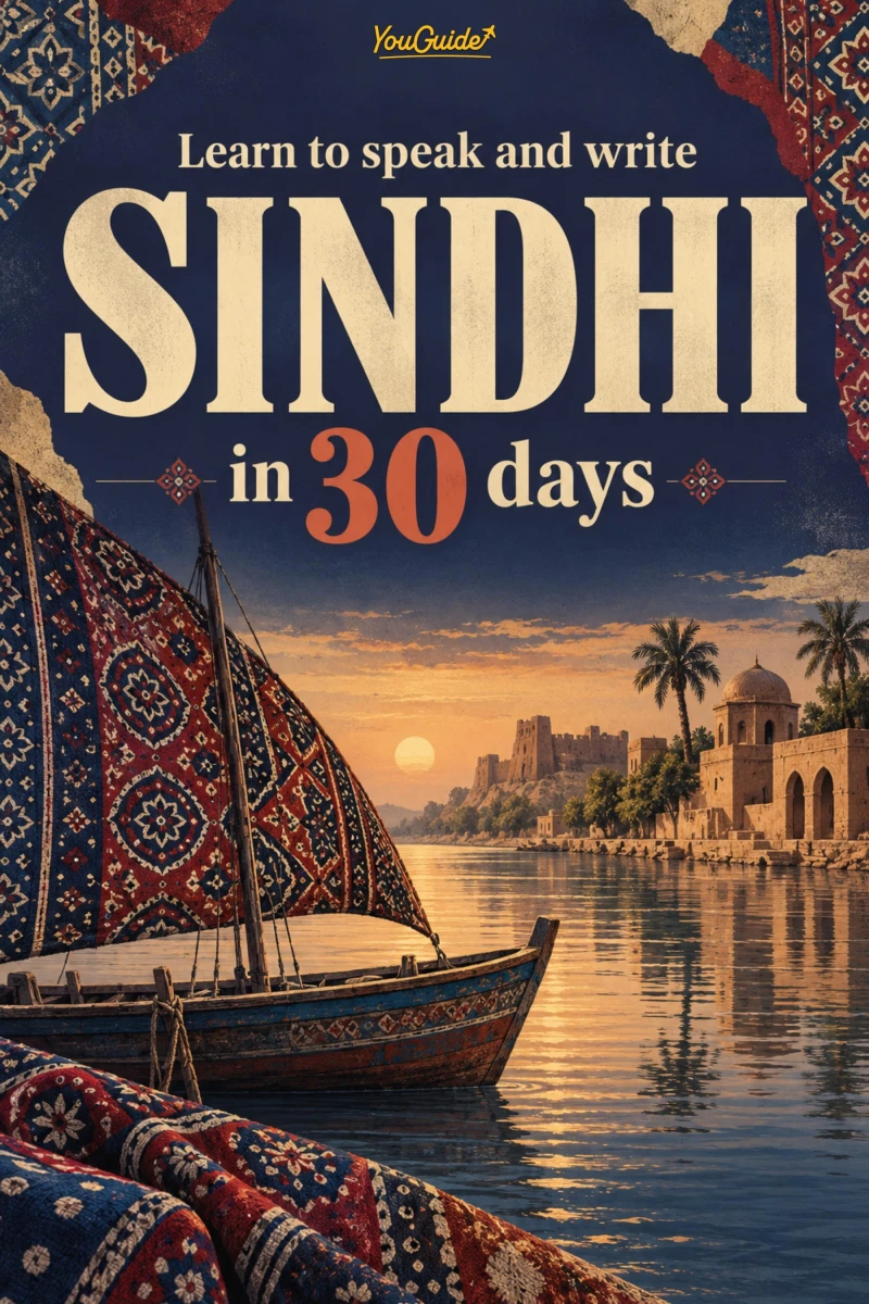 Portada: Learn to speak and write Sindhi in 30 days