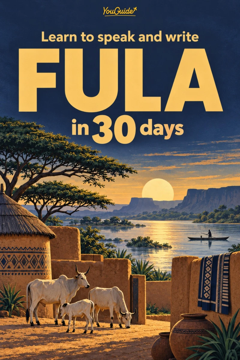 Portada: Learn to speak and write Fula in 30 days