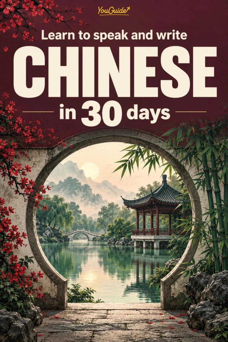 Portada: Learn to speak and write Chinese in 30 days