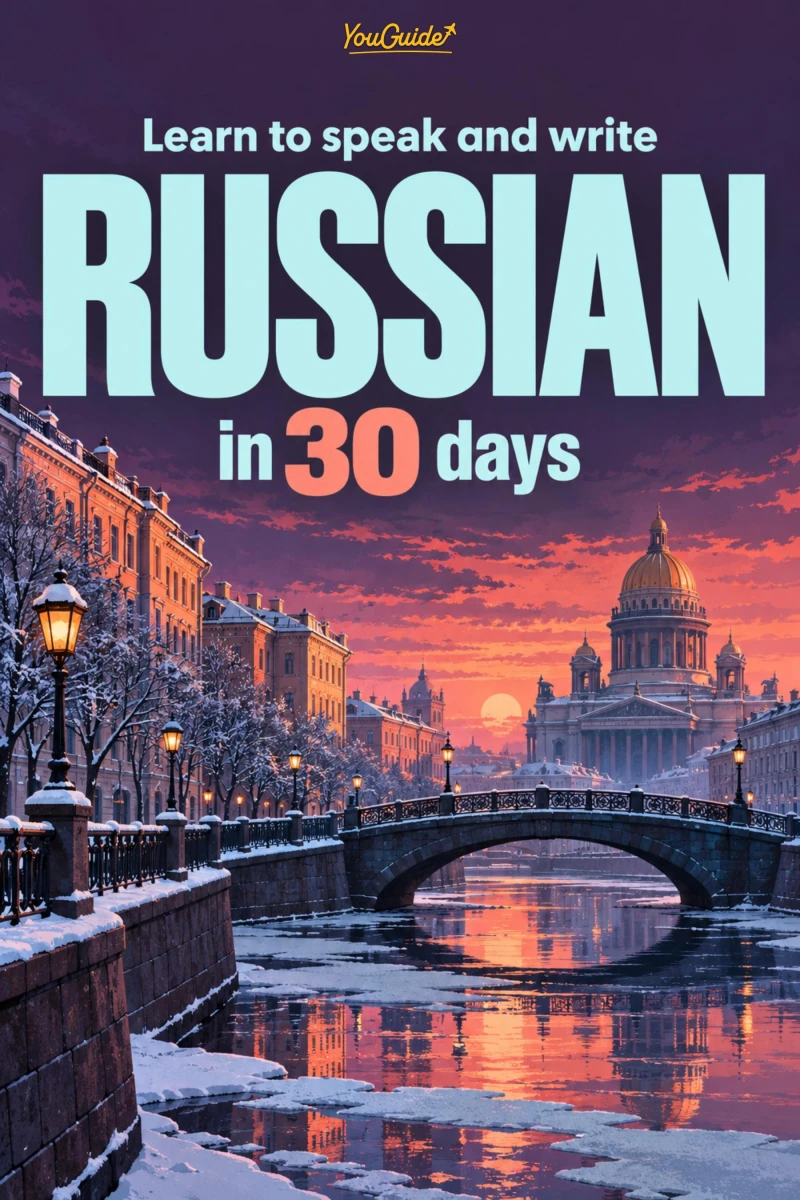 Portada: Learn to speak and write Russian in 30 days