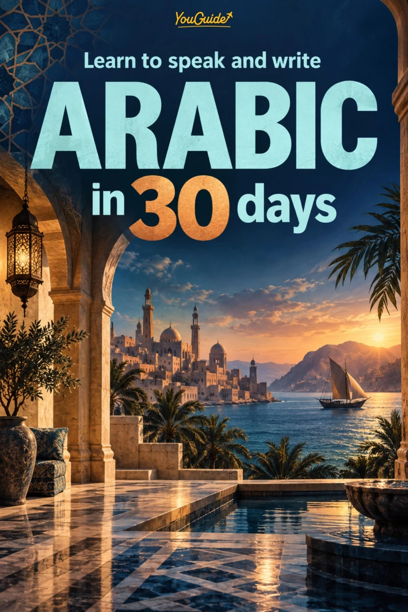 Portada: Learn to speak and write Arabic in 30 days