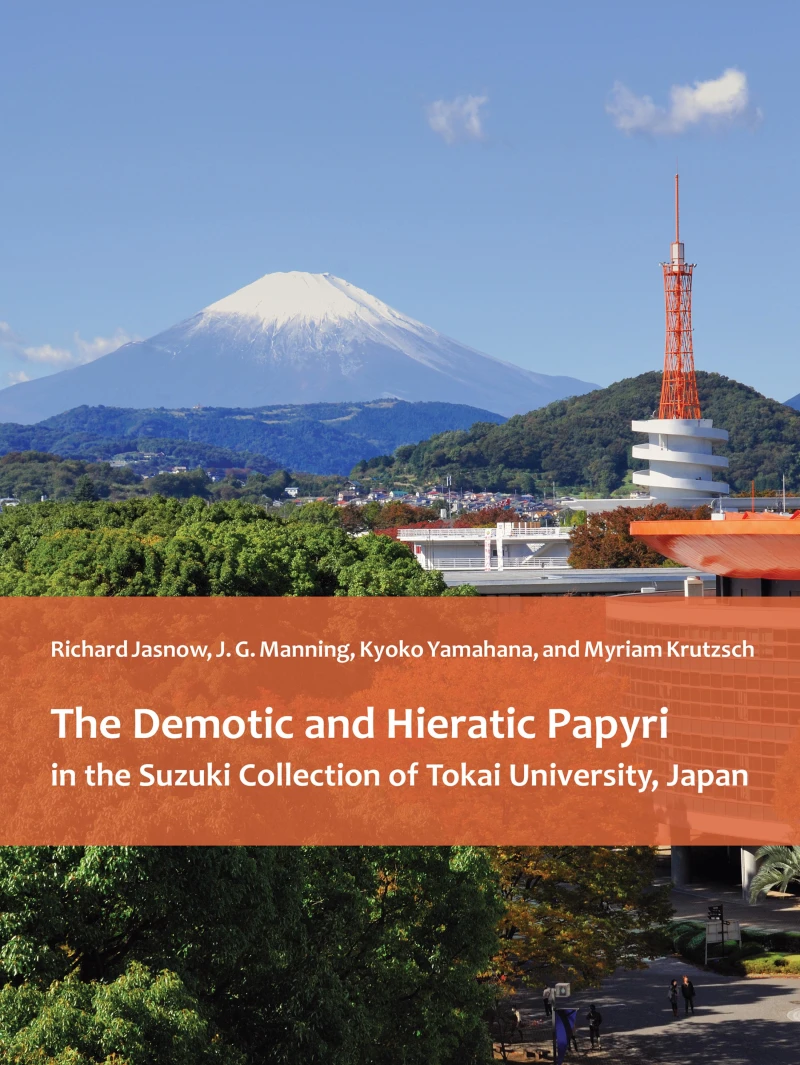 Portada: The Demotic and Hieratic Papyri in the Suzuki Collection of Tokai University, Japan
