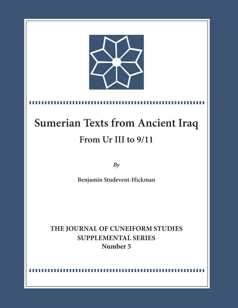 Portada: Sumerian Texts from Ancient Iraq
