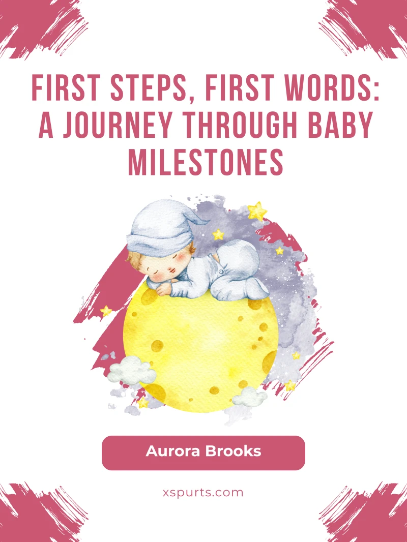 Portada: First Steps, First Words- A Journey Through Baby Milestones
