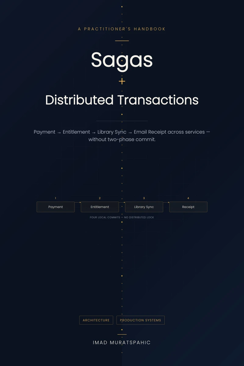 Portada: Sagas + Distributed Transactions