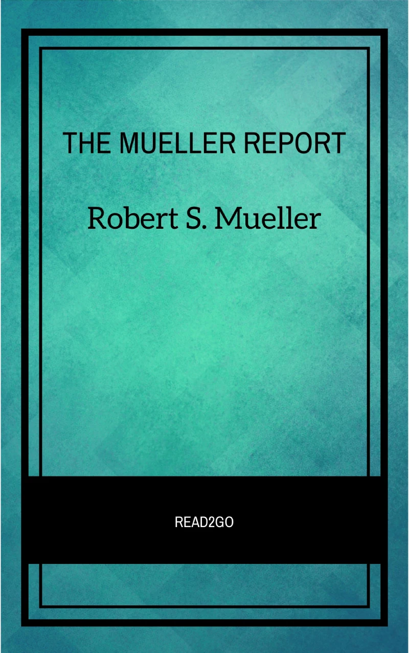 Portada: THE MUELLER REPORT